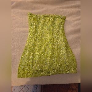 Ever New Kendall Lime Sequin Embellished Green Mini Sz 8